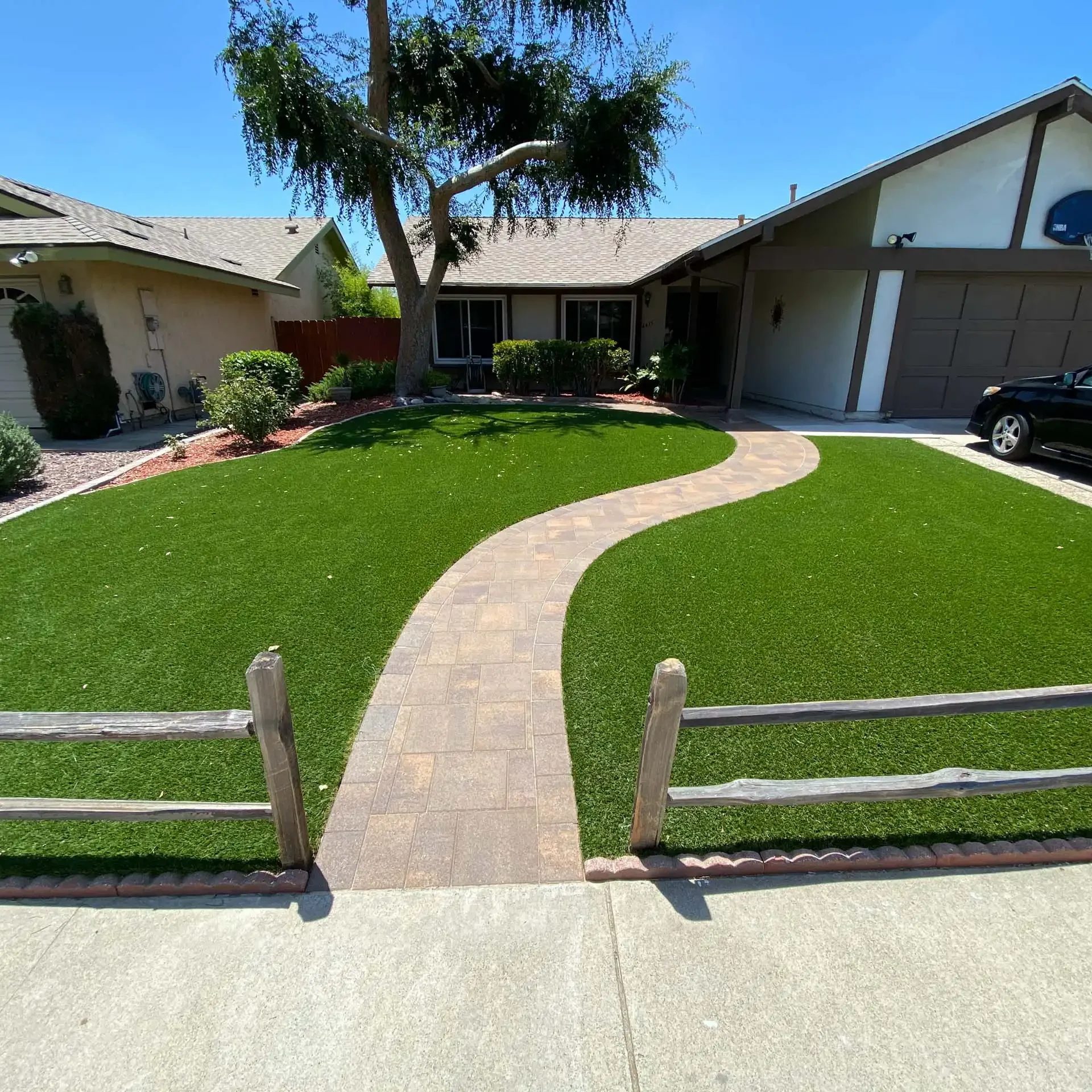 Lawn & Landscape artificial turf installation in Dallas